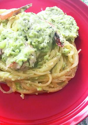 絶品★枝豆とエビの春色パスタ-レシピのメイン写真