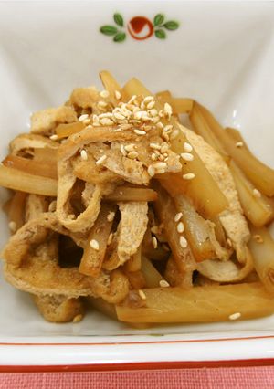 【使いきり】だいこんと油揚げの炒め煮-レシピのメイン写真