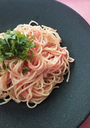 簡単★山わさび香る★たらこバターパスタ-レシピのメイン写真