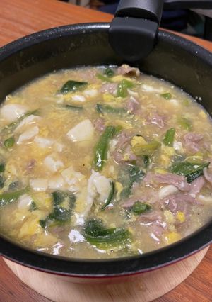 体調不良の時に！卵と豆腐のあんかけスープ-レシピのメイン写真