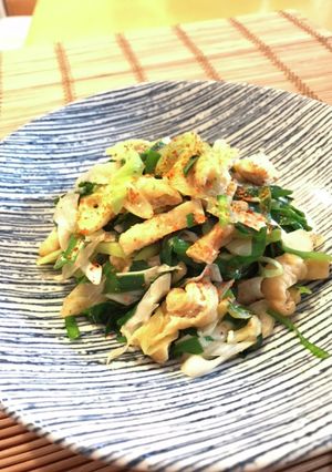 超簡単！油揚げ・長ネギ・ニラの和おかず-レシピのメイン写真