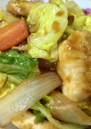 春キャベツと柔らか鶏胸肉の回鍋肉風-レシピのメイン写真