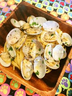 あさりの酒蒸し●ボンゴレガーリックパスタ-レシピのメイン写真