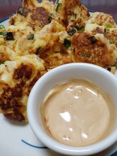 素干しえびとはんぺんのふわふわ焼き-レシピのメイン写真