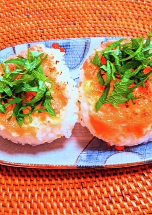 明太マヨの焼きおにぎり-レシピのメイン写真