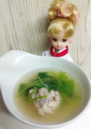 リカちゃん♡三つ葉とあじのつみれ汁-レシピのメイン写真