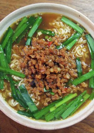 サッポロ一番と大豆ミートで台湾らーめん風-レシピのメイン写真