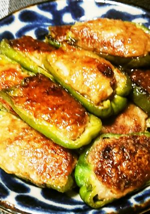 ピーマンの甘酢肉詰め-レシピのメイン写真