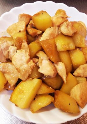 鶏肉とじゃがいもの照り焼き-レシピのメイン写真