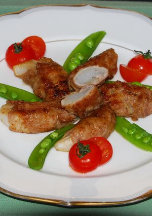 豚しゃぶ肉の新玉ねぎ巻き照り焼き♪-レシピのメイン写真