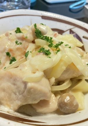 ムネ肉のレモンクリーム煮-レシピのメイン写真