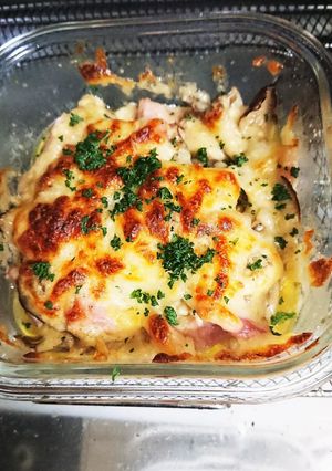 【ずぼら】キノコとベーコンのマヨチー焼き-レシピのメイン写真