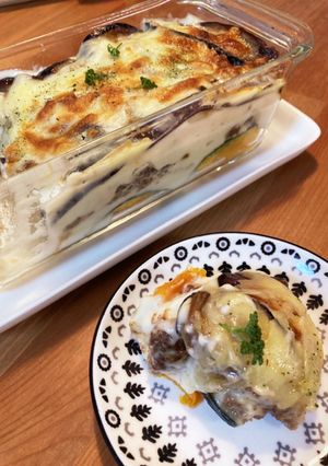 なすとかぼちゃと挽肉と☆グレイビー仕立て-レシピのメイン写真