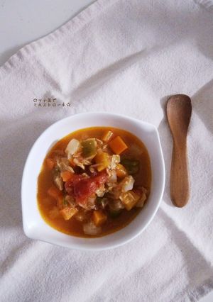 ツナ缶で☆ミネストローネ-レシピのメイン写真