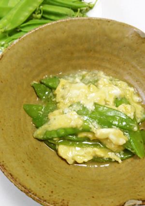 春の味！さやえんどうの卵とじ-レシピのメイン写真