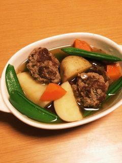 コンソメスープハンバーグ-レシピのメイン写真