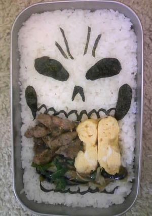 キャラ弁？ホラー弁当d(ﾟｰﾟ*)-レシピのメイン写真