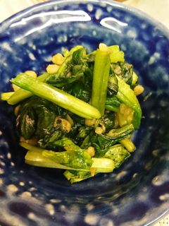 ホウレン草の揚げ玉和え-レシピのメイン写真