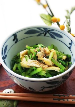 【簡単】＊かぶの葉と油あげの炒め物＊-レシピのメイン写真