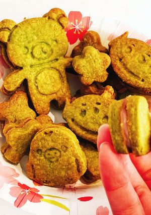 抹茶クッキー(桜あんサンド)-レシピのメイン写真