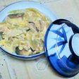 たまねぎとカンパチのたまご丼