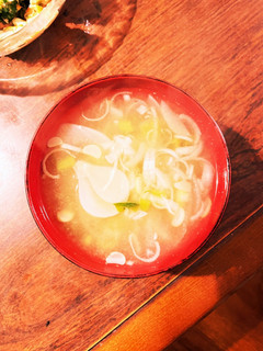 新玉ねぎと大根菜のネギ入り味噌汁-レシピのメイン写真