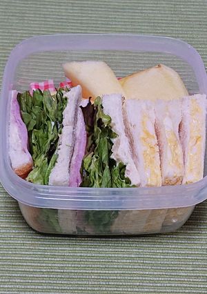 コンパクトなサンドイッチ弁当-レシピのメイン写真