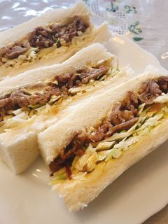 生姜焼きマヨサンド-レシピのメイン写真