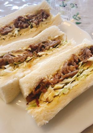 生姜焼きマヨサンド-レシピのメイン写真