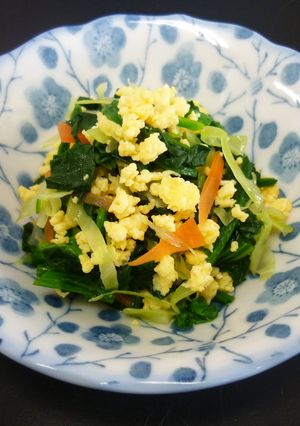 【保育所給食】ほうれん草で菜の花あえ-レシピのメイン写真