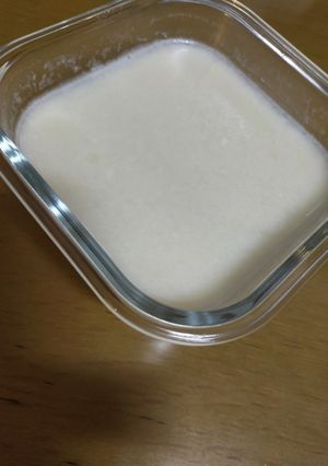 レンジでプリンぽい甘酒牛乳ゼリー-レシピのメイン写真