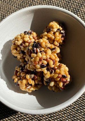 玄米あられのヘルシーおこし-レシピのメイン写真