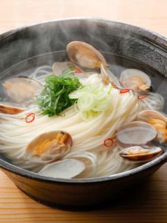 【卯月製麺】あさりスープあったかそうめん-レシピのメイン写真