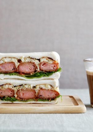 焦がしタルタル海老カツサンド-レシピのメイン写真
