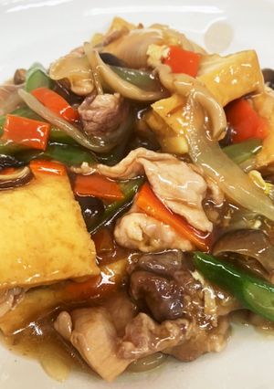 家常豆腐　豚肉豆腐のオイスターソース煮-レシピのメイン写真