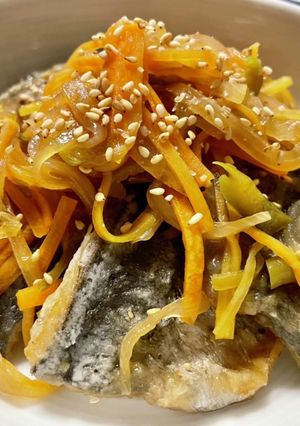ポン酢であじの南蛮漬け-レシピのメイン写真