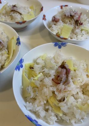 桜と筍ご飯しらす和え-レシピのメイン写真