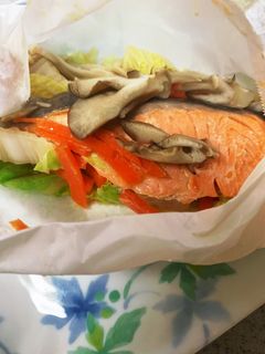 超簡単レンジで鮭の包み焼き-レシピのメイン写真
