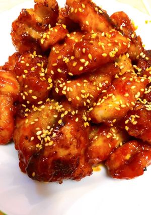 鶏ムネ肉でヤンニョムチキン-レシピのメイン写真