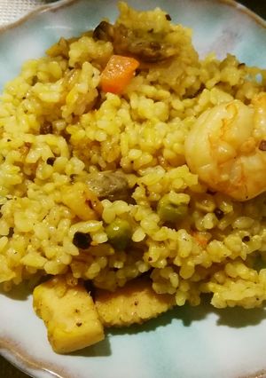 炊飯器でインド風ピラフ　覚書-レシピのメイン写真