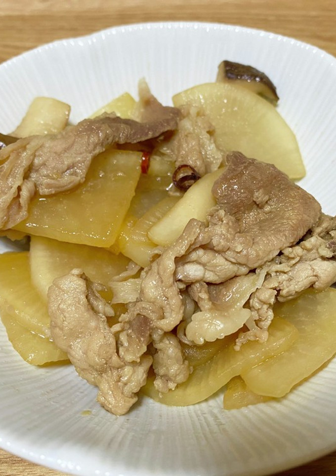 豚肉と大根の甘辛炒め煮-レシピのメイン写真