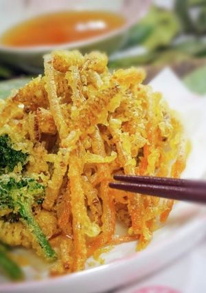 春の山菜つくしの天麩羅!-レシピのメイン写真