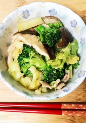 ヘルシー★簡単肉野菜蒸し-レシピのメイン写真
