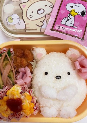 すみっコぐらし　しろくま　キャラ弁簡単-レシピのメイン写真