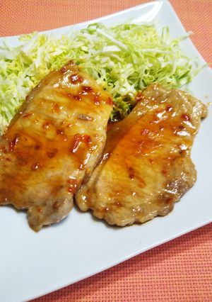 カンタン酢で♪ピリ辛豚ロースソテー-レシピのメイン写真
