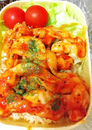 即席!!鶏のケチャップソテー弁当☆-レシピのメイン写真