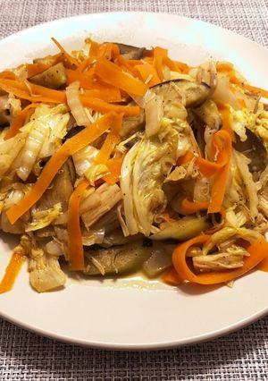 【減塩】カレー出汁風味ほぼ野菜のみ炒め-レシピのメイン写真