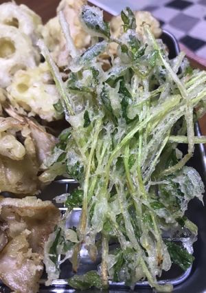 サクサク香ばしい豆苗の天ぷら-レシピのメイン写真