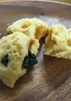 レンジで蒸しパン 小麦粉 幼児食 野菜-レシピのメイン写真