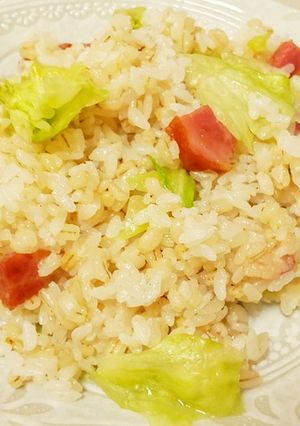 香味ペーストで簡単レタスチャーハン!-レシピのメイン写真